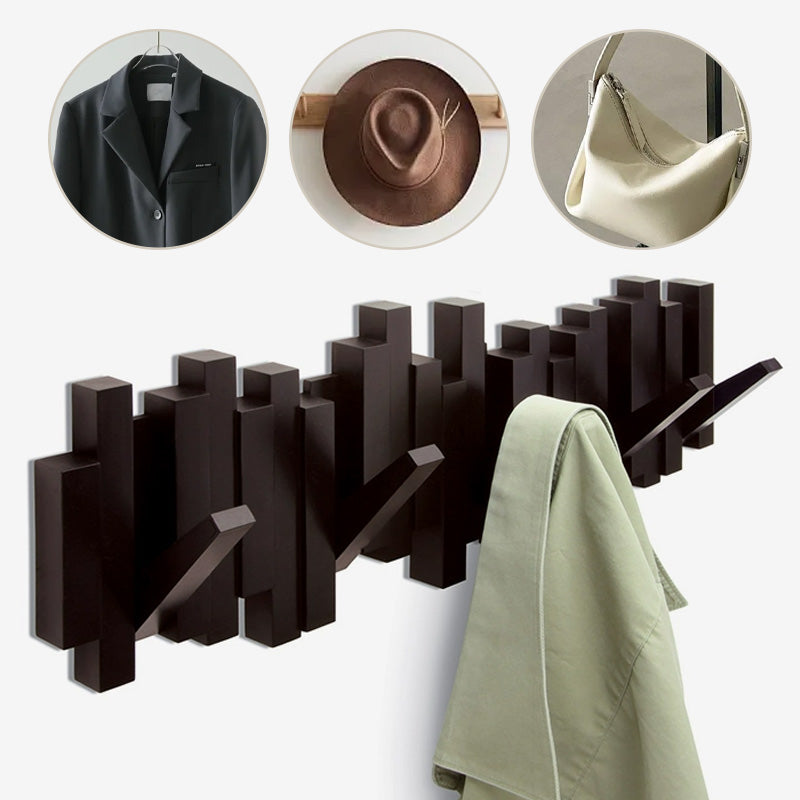 🎹Add some romance to the room Creative wall coat rack with retractable hooks