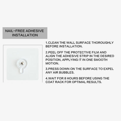 🎹Add some romance to the room Creative wall coat rack with retractable hooks