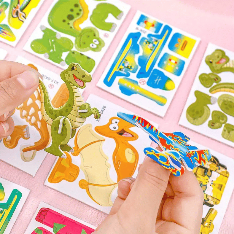 🎅🎁Weihnachtsangebot – 50 % Rabatt⏳🦖Erzieherisches 3D-Cartoon-Puzzle