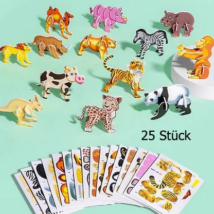 🎅🎁Weihnachtsangebot – 50 % Rabatt⏳🦖Erzieherisches 3D-Cartoon-Puzzle