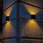 Waterproof solar -powered decorative wall lamp for the terrace