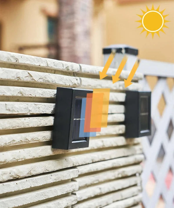 Lampe murale décorative étanche à puissance solaire pour la terrasse
