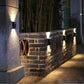 Waterproof solar -powered decorative wall lamp for the terrace