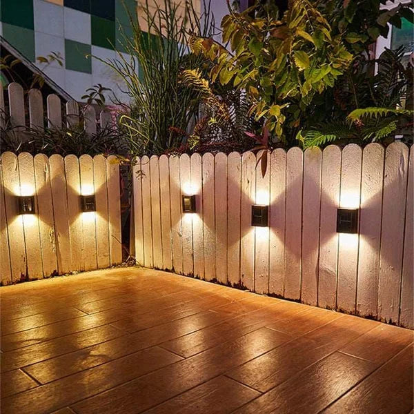 Lampe murale décorative étanche à puissance solaire pour la terrasse