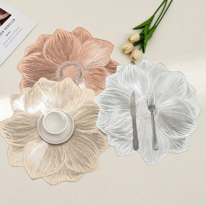 🔥Autumn sale🔥Lotus-shaped heat-resistant and washable placemat