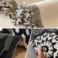 Eleganta soffa tåg gjorda av chenille med tofsar som håller kattskrapor