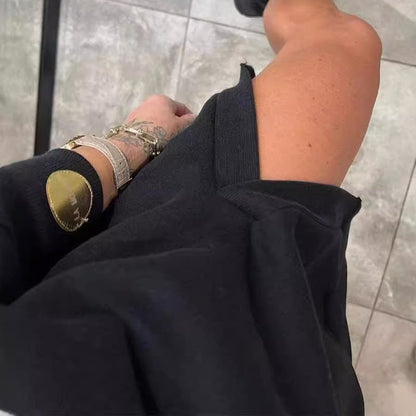 Kadınlar için şık kesim sweatshirt elbisesi
