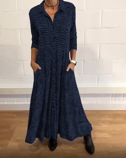 🍁💖Elegante jurk met smalle revers