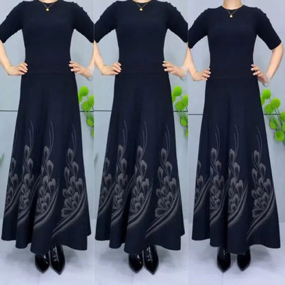 ✨Elegante gonna a trapezio a vita alta in lana sintetica da donna👗💖