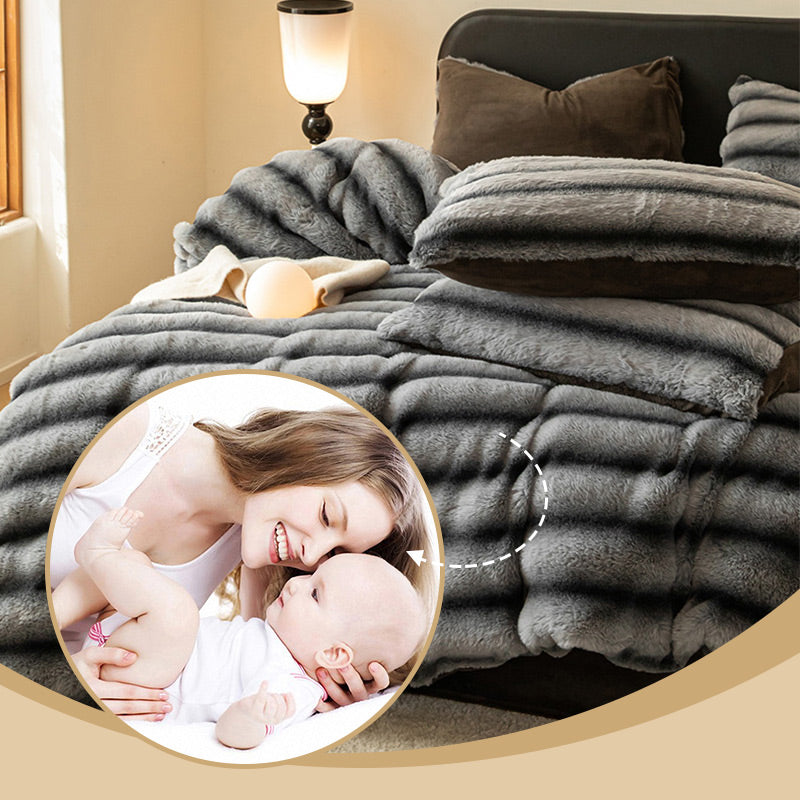 ✨Livraison gratuite✨44% de réduction à durée limitée💕La couette d'hiver en velours de lait - un câlin chaleureux pour les nuits froides