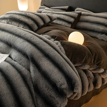 ✨Livraison gratuite✨44% de réduction à durée limitée💕La couette d'hiver en velours de lait - un câlin chaleureux pour les nuits froides