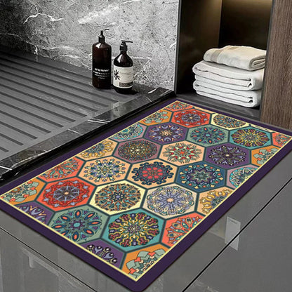💕 Boheemse geometrische deurmat voor de entree