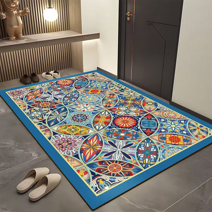 💕 Boheemse geometrische deurmat voor de entree