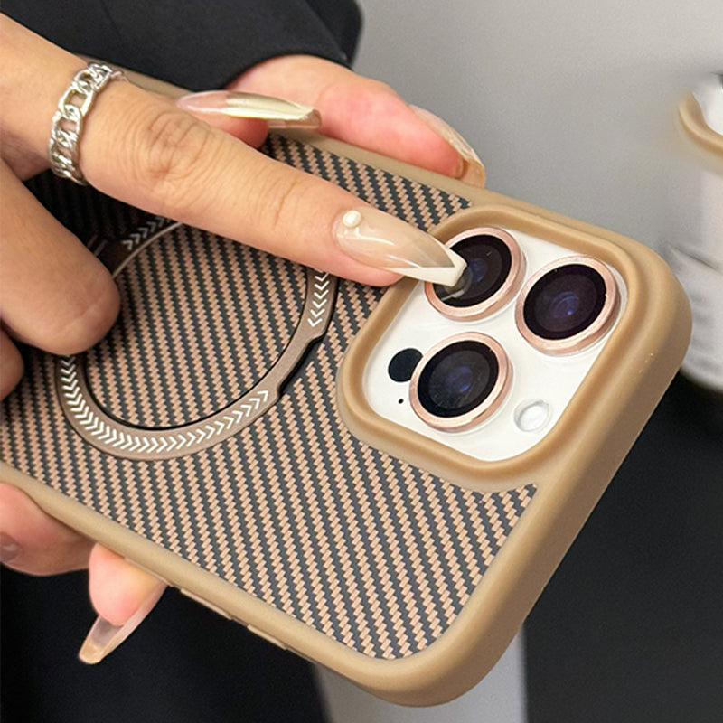 💥Hot Sale 50% KORTING🔥Valbestendige magnetische telefoonhoes met standaard en lensfolie