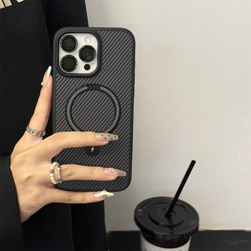 💥Hot Sale 50% KORTING🔥Valbestendige magnetische telefoonhoes met standaard en lensfolie