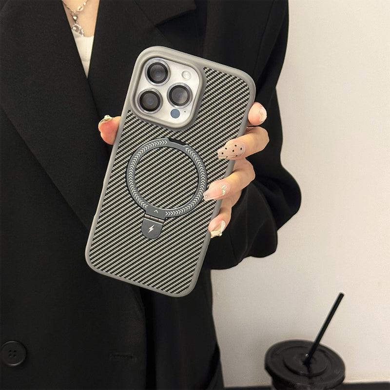 💥Hot Sale 50% KORTING🔥Valbestendige magnetische telefoonhoes met standaard en lensfolie