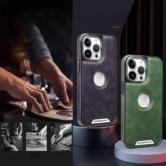 Luxury Business-All-in-One-TPU-iphone-lock med en magnetisk, exponerad etikett