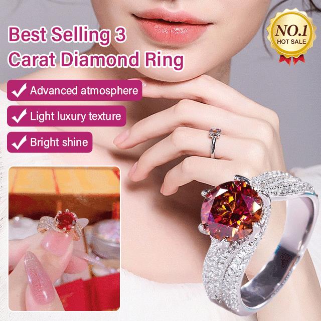 Per lo più venduto 3 karat diamanti anello