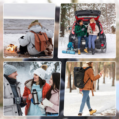 ❄️☃️Offre spéciale hiver-🔥🔥Veste à capuche décontractée et chaude avec grand col en fourrure pour femme