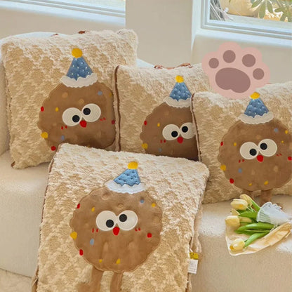 Fumetto 2 in 1 cuscinetto di peluche convertibile