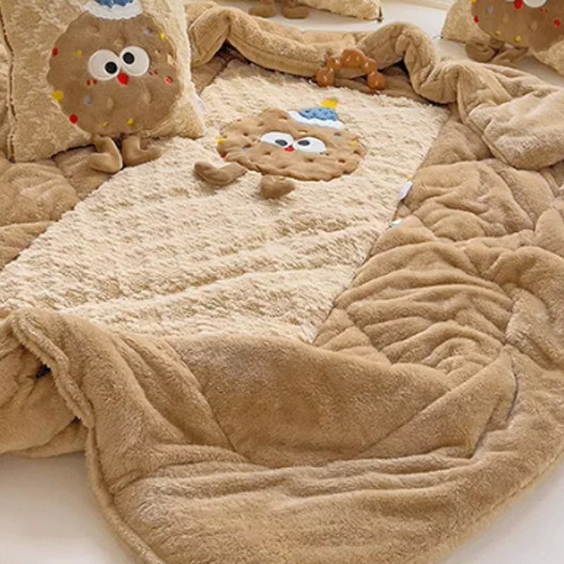 Fumetto 2 in 1 cuscinetto di peluche convertibile