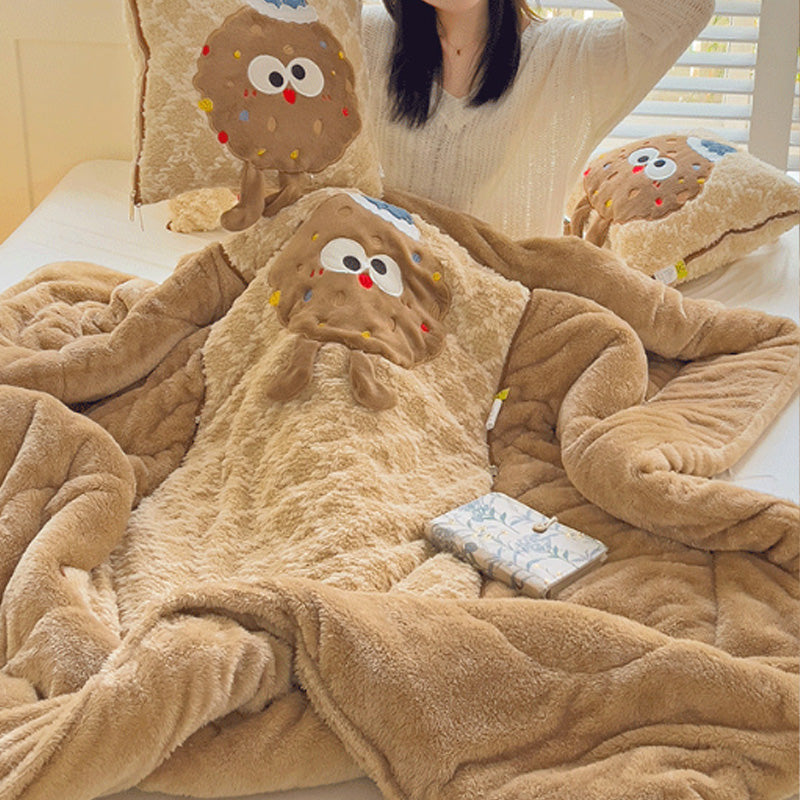 Fumetto 2 in 1 cuscinetto di peluche convertibile