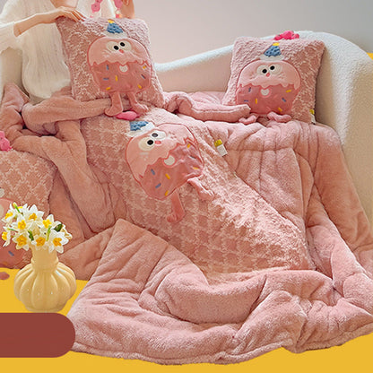 Fumetto 2 in 1 cuscinetto di peluche convertibile