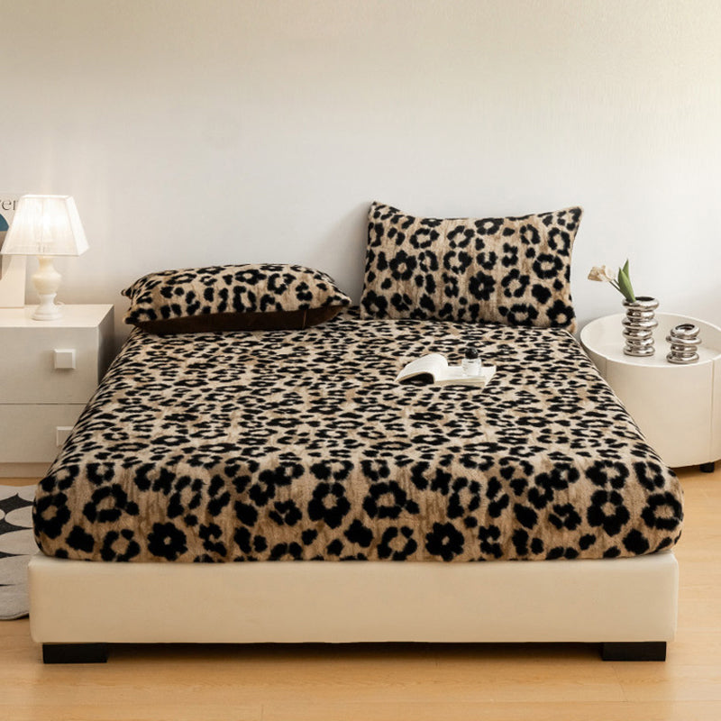 🔥HOT SALE 🔥Soft fitted sheet with leopard print