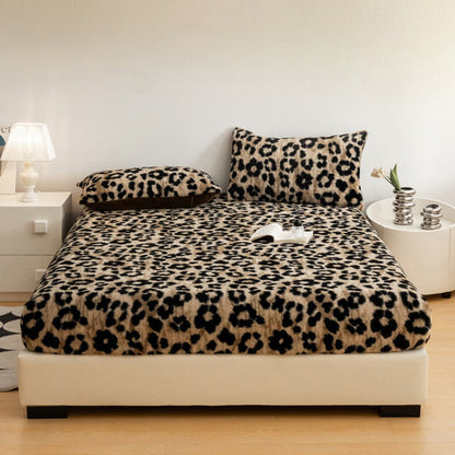 🔥HOT SALE 🔥Soft fitted sheet with leopard print