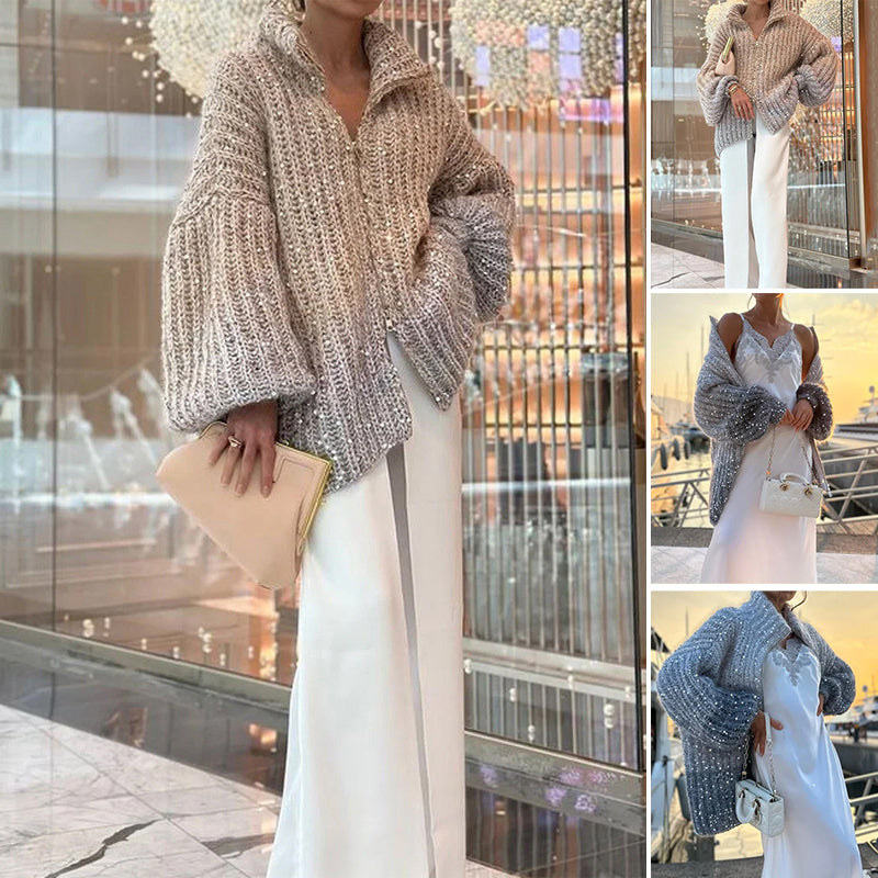 🎅Kofta med paljetter 🎄 Fri frakt för paket!