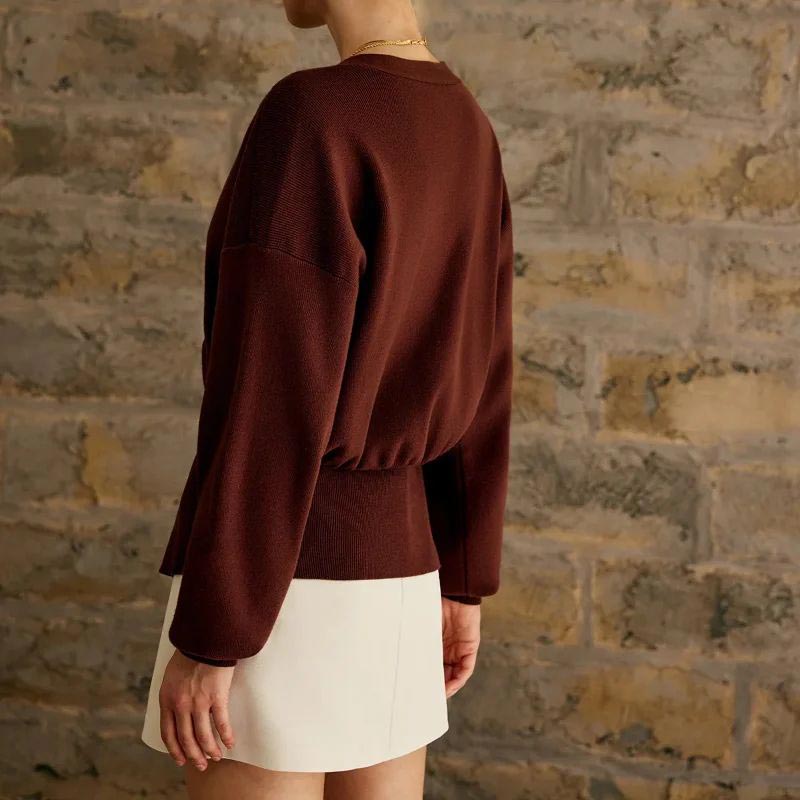 🎅Early Christmas Sale-Elegant One Button Knitted Sweater for Women