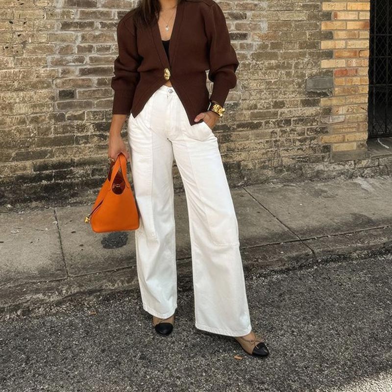 🎅Early Christmas Sale-Elegant One Button Knitted Sweater for Women