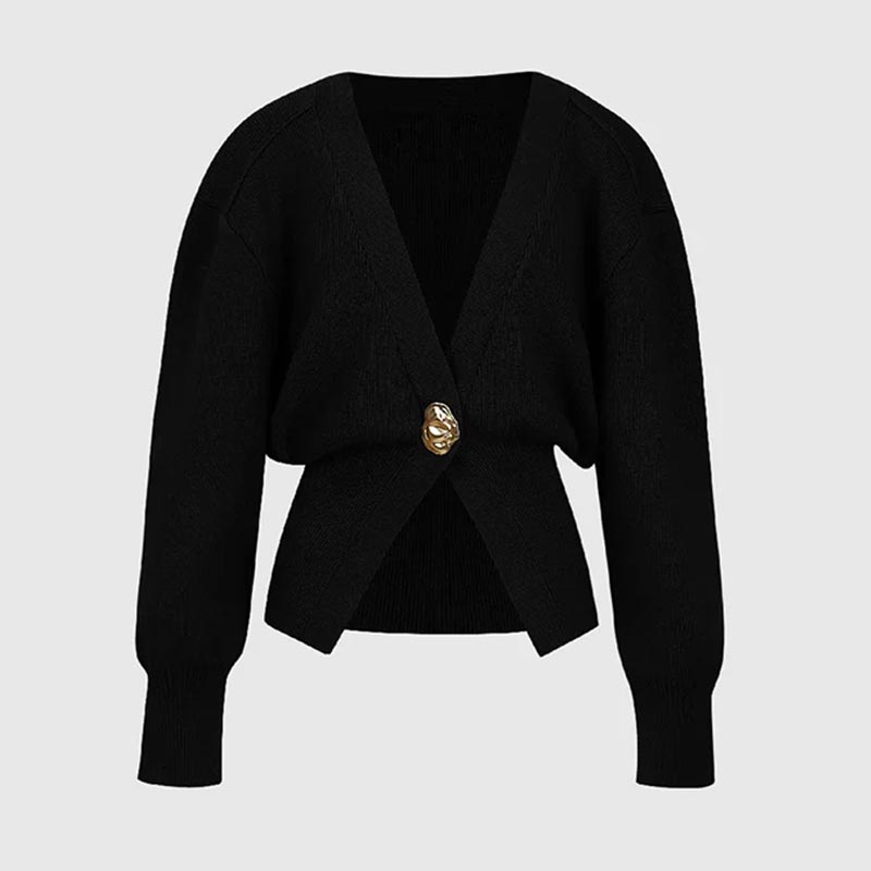 🎅Early Christmas Sale-Elegant One Button Knitted Sweater for Women