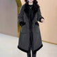 ❄️Winter Specials❄️ Double-breasted women's coat with plush lining💖