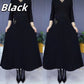 💖Elegant plain soft pleated A-line skirt