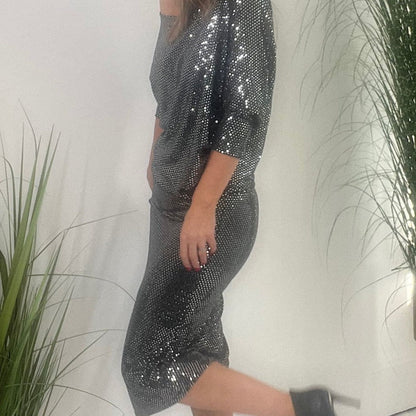 🎅Venta de Navidad✨Vestido de noche de lentejuelas para mujer