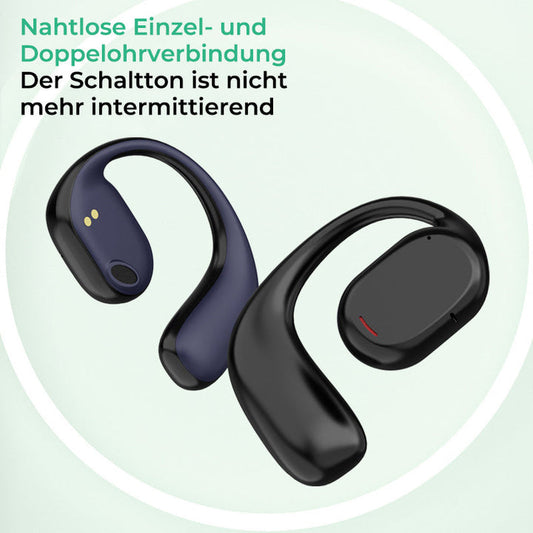 Wireless Bluetooth headset with a hanging ear