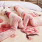 Luxuriöse, bedruckte Kingsize-Decke für das Bett