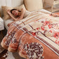 Luxuriöse, bedruckte Kingsize-Decke für das Bett