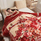 Luxuriöse, bedruckte Kingsize-Decke für das Bett
