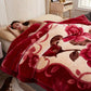 Luxuriöse, bedruckte Kingsize-Decke für das Bett