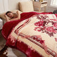 Luxuriöse, bedruckte Kingsize-Decke für das Bett