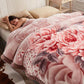 Luxuriöse, bedruckte Kingsize-Decke für das Bett