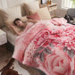 Luxuriöse, bedruckte Kingsize-Decke für das Bett