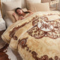Luxuriöse, bedruckte Kingsize-Decke für das Bett