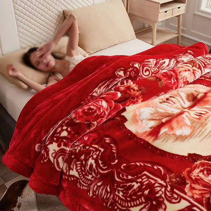 Luxe, bedrukt kingsize plafond voor het bed
