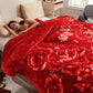 Luxuriöse, bedruckte Kingsize-Decke für das Bett