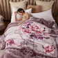 Luxuriöse, bedruckte Kingsize-Decke für das Bett