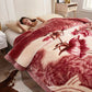 Luxuriöse, bedruckte Kingsize-Decke für das Bett