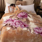 Luxuriöse, bedruckte Kingsize-Decke für das Bett